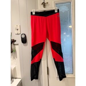 Everlast Sport Womens XL Pink Mesh Panel Activewear Leggings Yoga Pants